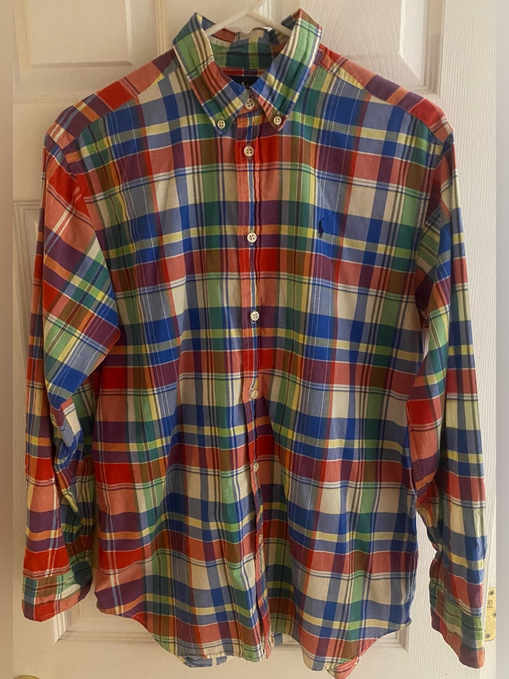 🧡 Ralp Lauren boys xl plaid button-down shirt
Classic and colorful 🧡